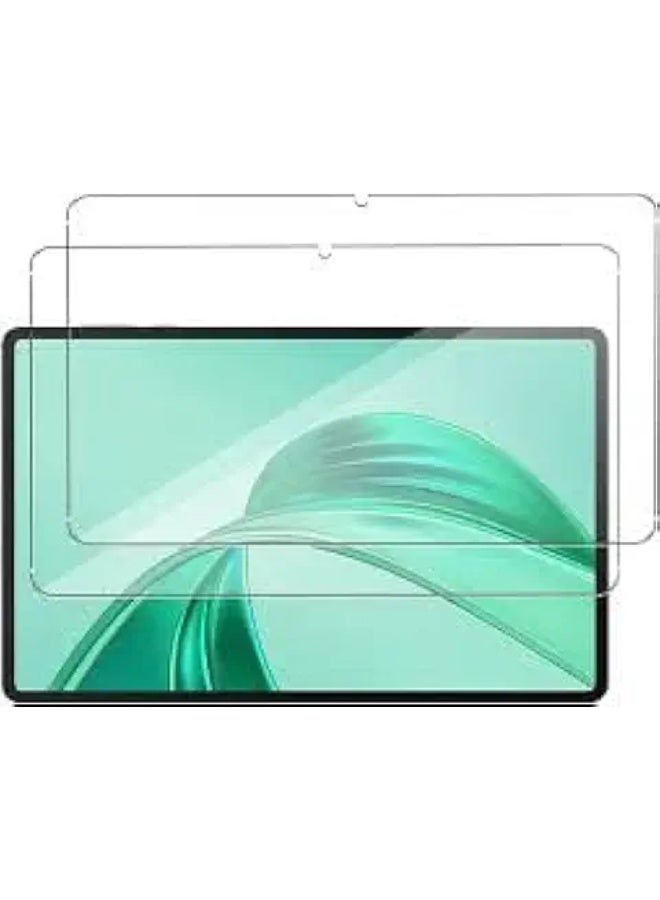 حماية شاشة مزدوجة لجهاز Honor Pad X8a، واقي شاشة زجاجي مقسى عالي الدقة متوافق مع جهاز Honor Pad X8a - شفاف